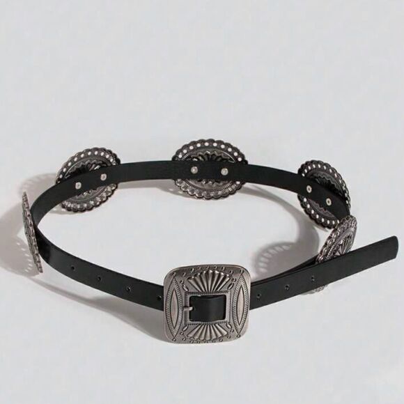 Bohemian cowboy belt A417 - Picture 2 of 7